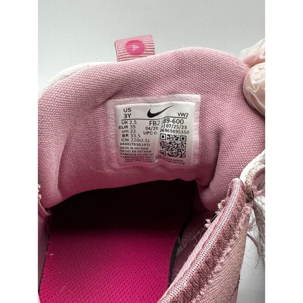 Nike Air Zoom Crossover 2 Kids Sz 3Y Pink Basketball Shoes FB2689-600